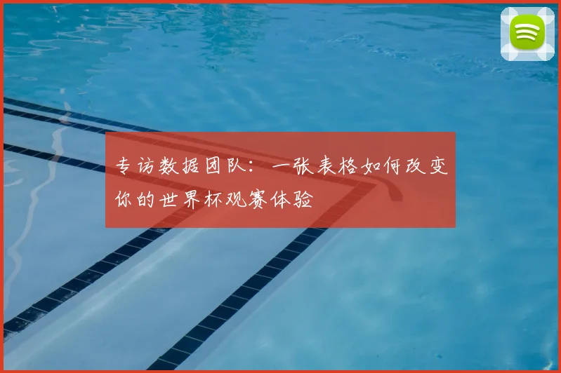 专访数据团队：一张表格如何改变你的世界杯观赛体验